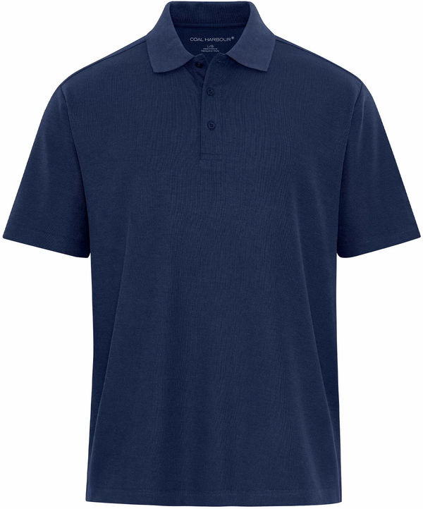 Am image of a Custom Coal Harbour Everyday Blend Polo in True Navy!