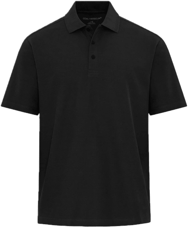 Am image of a Custom Coal Harbour Everyday CVC Polo in Black!