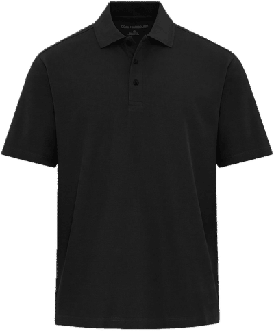 Am image of a Custom Coal Harbour Everyday CVC Polo in Black!