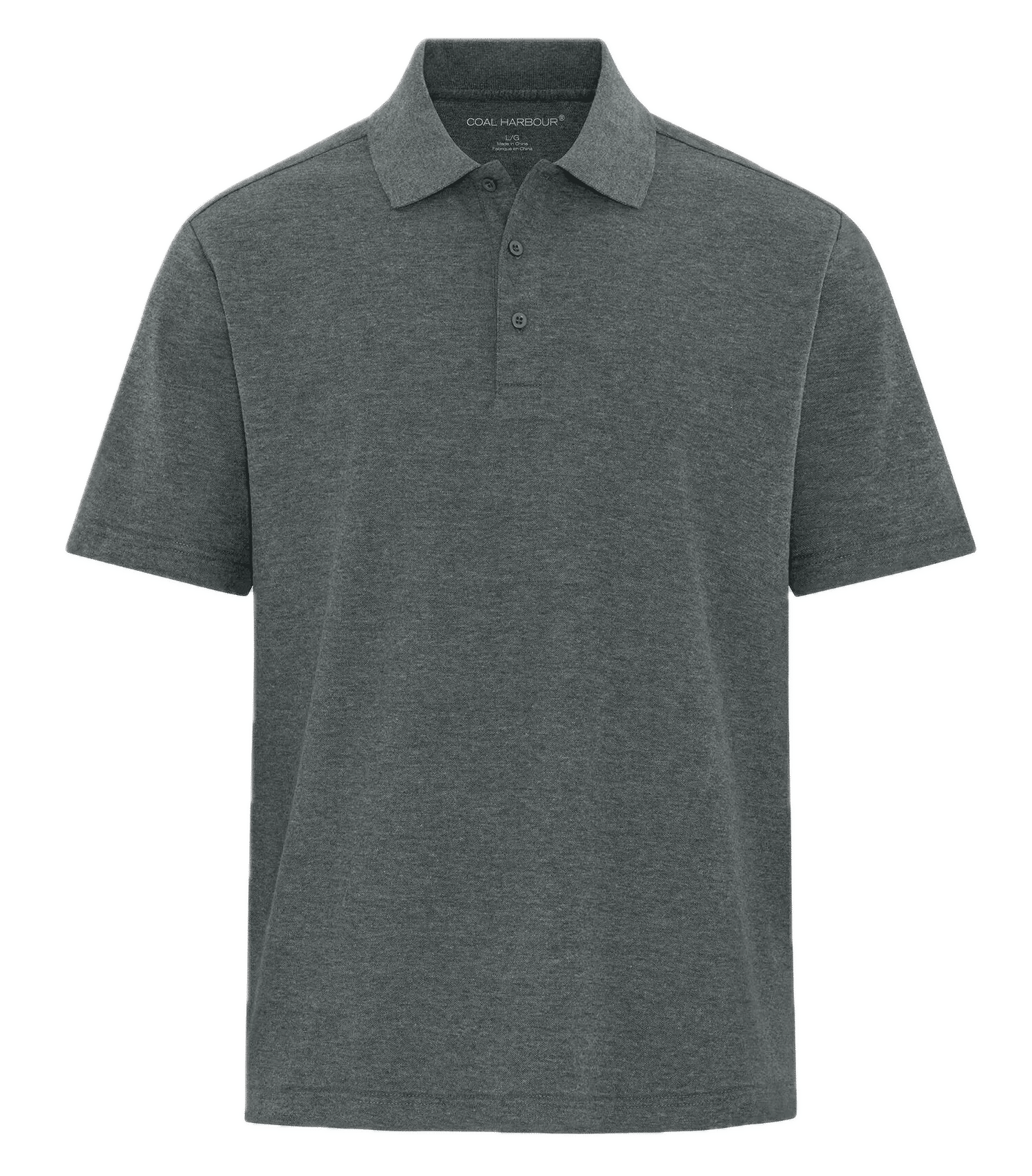 Coal Harbour Everyday CVC Polo in Dark Heather Grey