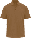 Am image of a Custom Coal Harbour Everyday CVC Polo in Duck Brown!