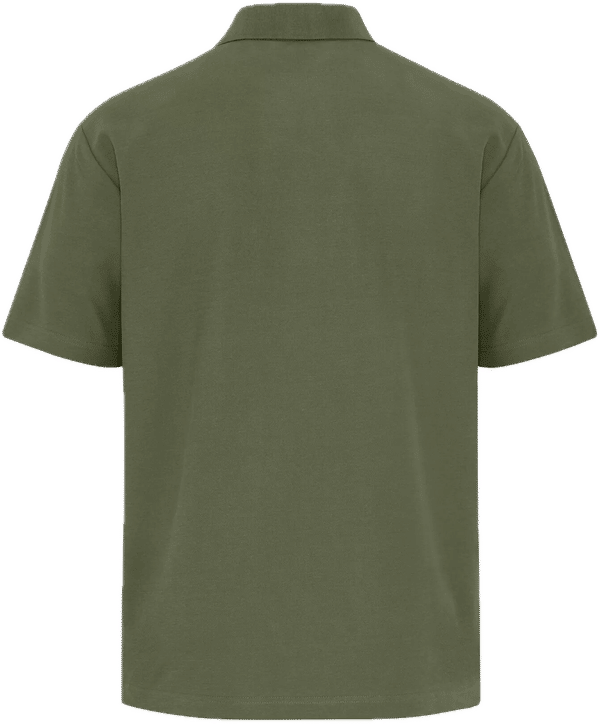 Am image of a Custom Coal Harbour Everyday CVC Polo in Military Green!