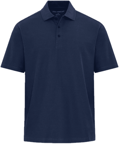 Am image of a Custom Coal Harbour Everyday CVC Polo in True Navy!
