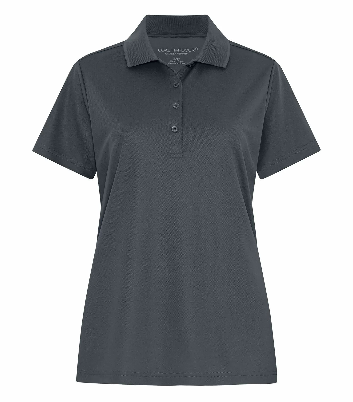 Coal Harbour Everyday Snag Resistant Ladies Polo in Iron Grey