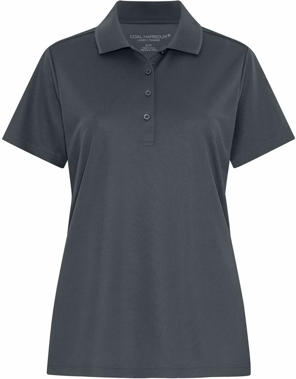 Am image of a Custom Coal Harbour Everyday Snag Resistant Ladies Polo in Iron Grey!