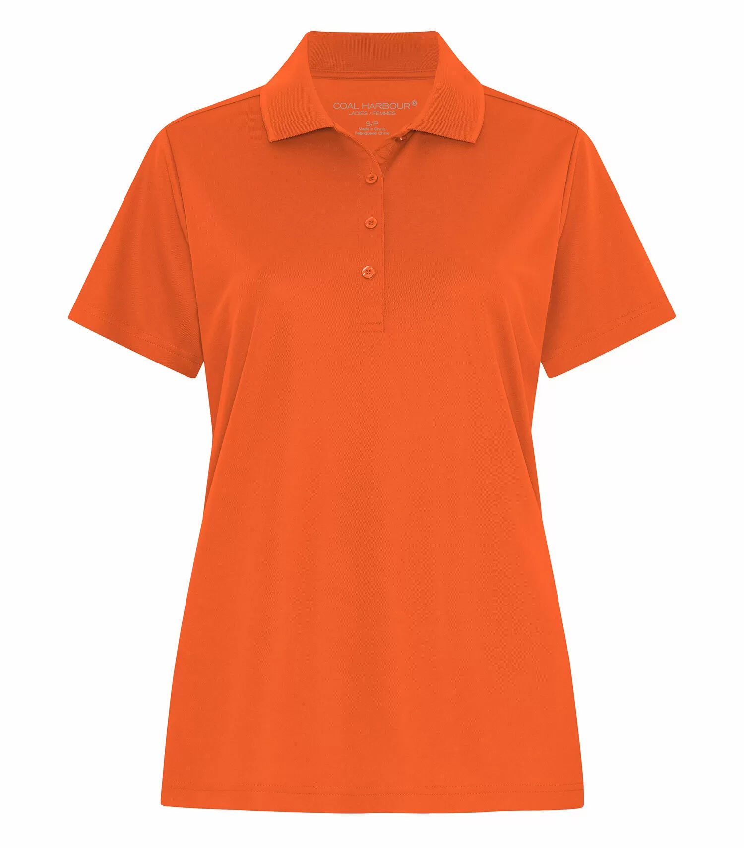 Coal Harbour Everyday Snag Resistant Ladies Polo in Orange