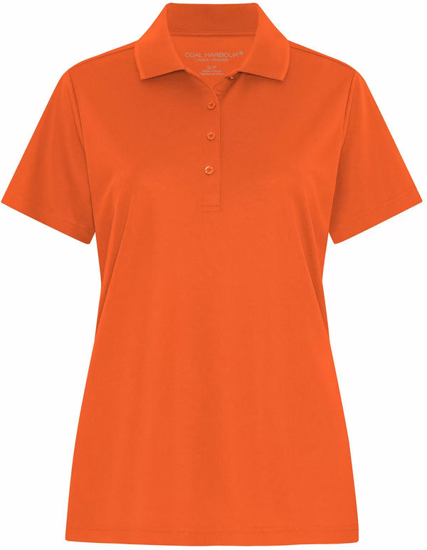 Am image of a Custom Coal Harbour Everyday Snag Resistant Ladies Polo in Orange!