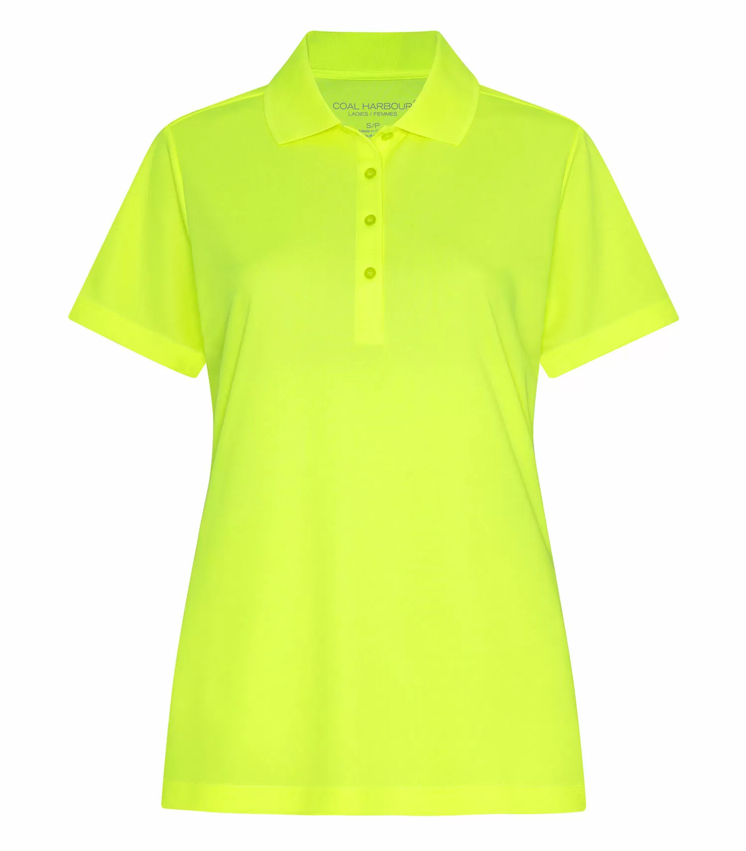 Coal Harbour Everyday Snag Resistant Ladies Polo in Safety Yellow
