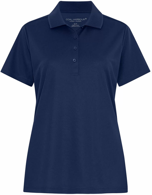 Am image of a Custom Coal Harbour Everyday Snag Resistant Ladies Polo in True Navy!