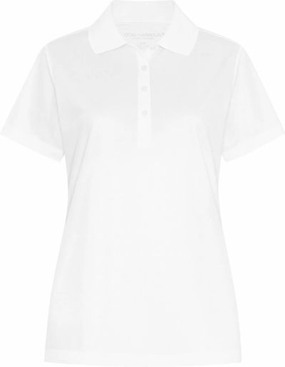 Am image of a Custom Coal Harbour Everyday Snag Resistant Ladies Polo in White!