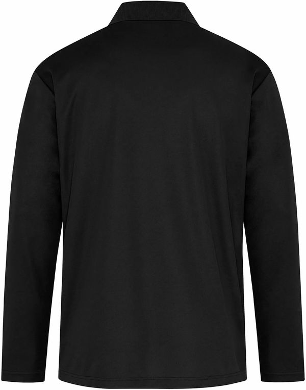 Am image of a Custom Coal Harbour Everyday Snag Resistant Long Sleeve Polo in Black!