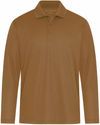 Am image of a Custom Coal Harbour Everyday Snag Resistant Long Sleeve Polo in Duck Brown!