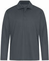 Am image of a Custom Coal Harbour Everyday Snag Resistant Long Sleeve Polo in Iron Grey!