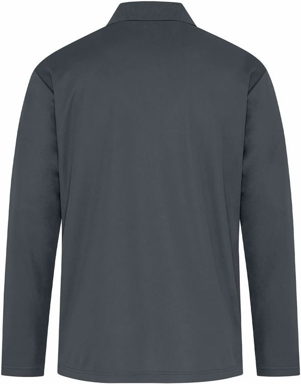 Am image of a Custom Coal Harbour Everyday Snag Resistant Long Sleeve Polo in Iron Grey!