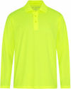 Am image of a Custom Coal Harbour Everyday Snag Resistant Long Sleeve Polo in Safety Yellow!