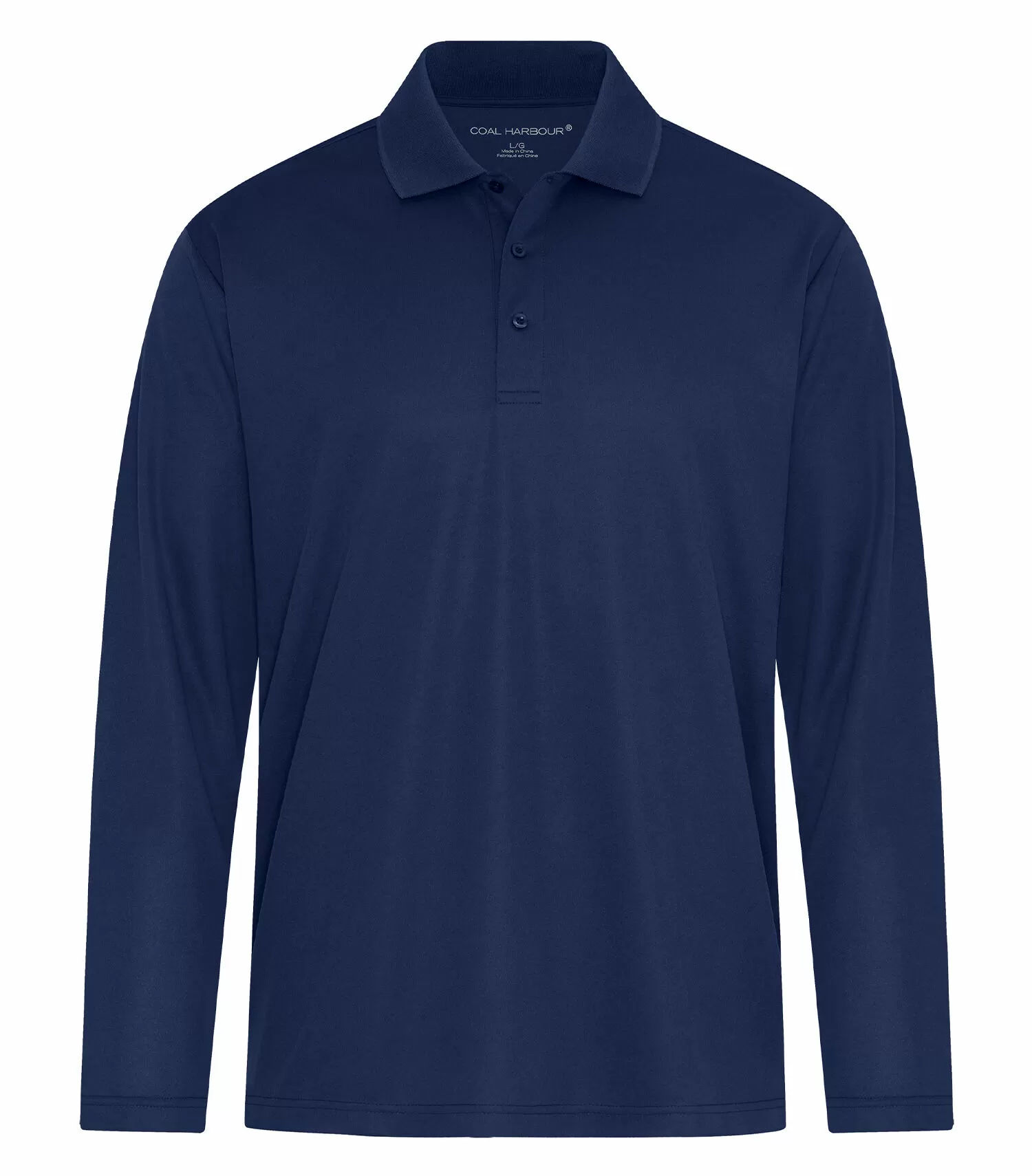 Coal Harbour Everyday Snag Resistant Long Sleeve Polo in True Navy