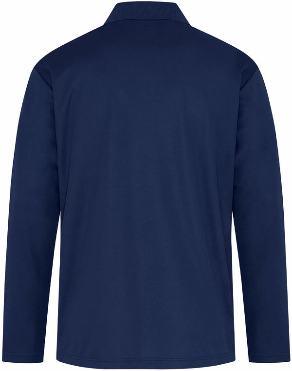 Am image of a Custom Coal Harbour Everyday Snag Resistant Long Sleeve Polo in True Navy!