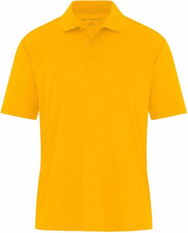 Am image of a Custom Coal Harbour Everyday Snag Resistant Polo in Gold!