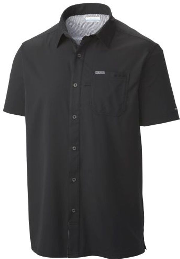 Am image of a Custom Columbia Adult Slack Tide Camp Shirt in Black!