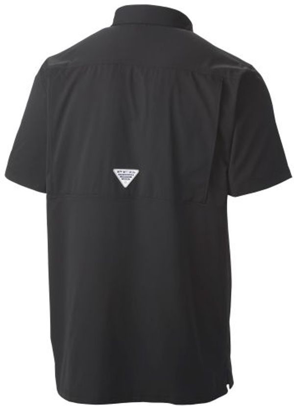 Am image of a Custom Columbia Adult Slack Tide Camp Shirt in Black!