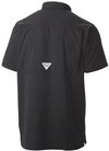 Am image of a Custom Columbia Adult Slack Tide Camp Shirt in Black!
