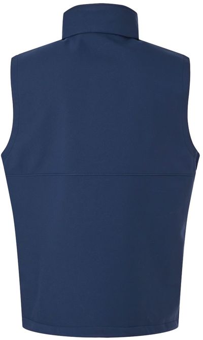 Am image of a Custom Columbia Ascender Soft Shell Vest in Collegiate Navy!