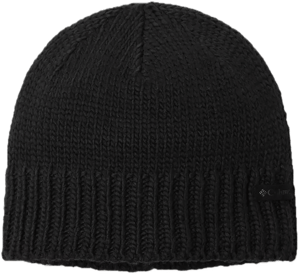 Am image of a Custom Columbia Cascade Peak V2 Beanie in Black!