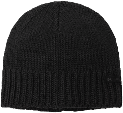 Am image of a Custom Columbia Cascade Peak V2 Beanie in Black!