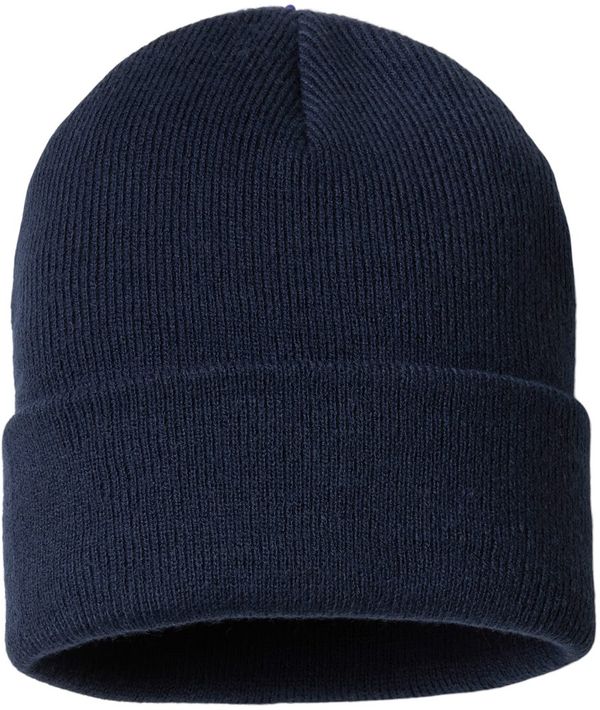 An image of a Custom Columbia City Trek Heavyweight Beanie in Collegiate Navy!