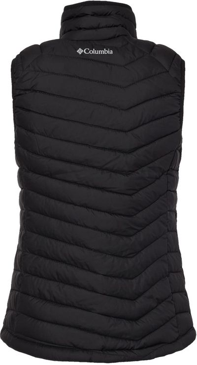 Am image of a Custom Columbia Ladies Powder Lite Vest in Black!
