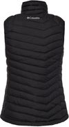 Am image of a Custom Columbia Ladies Powder Lite Vest in Black!