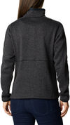 Am image of a Custom Columbia Ladies Sweater Weather Full Zip in Black Heather!