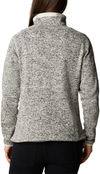 Am image of a Custom Columbia Ladies Sweater Weather Full Zip in Chalk Heather!