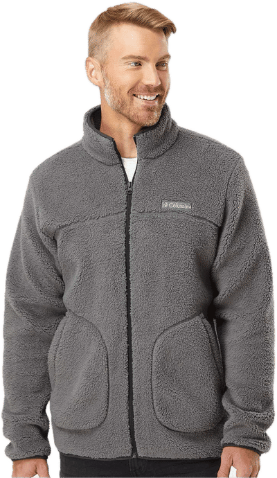 An image of a Custom Columbia Men's Rugged Ridge™ II Sherpa Full Zip Fleece Jacket!