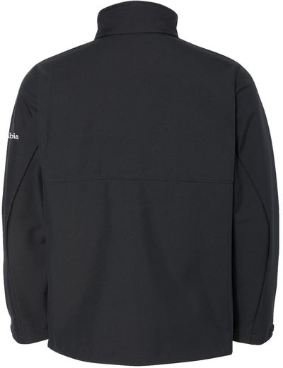 Am image of a Custom Columbia Mens Ascender Softshell Jacket in Black!