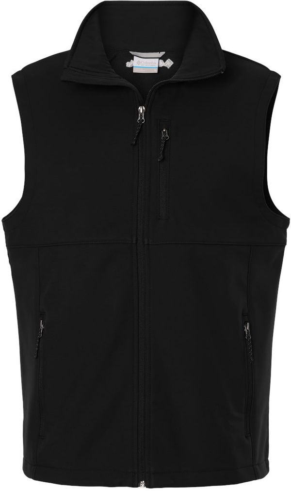 An image of a Custom Columbia Mens Ascender V2 Soft Shell Vest in Black!