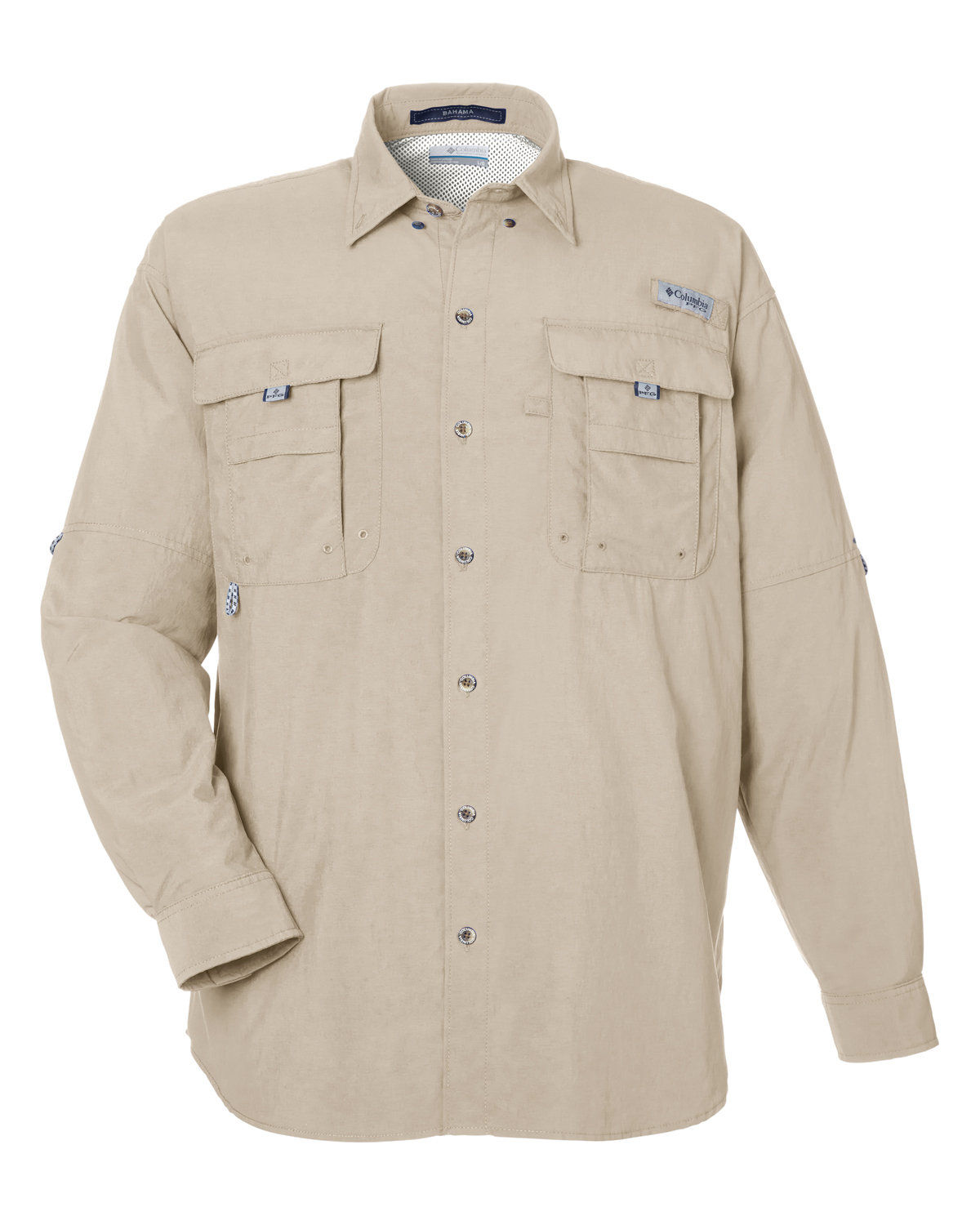 Columbia Mens Bahama Long Sleeve Shirt in Fossil