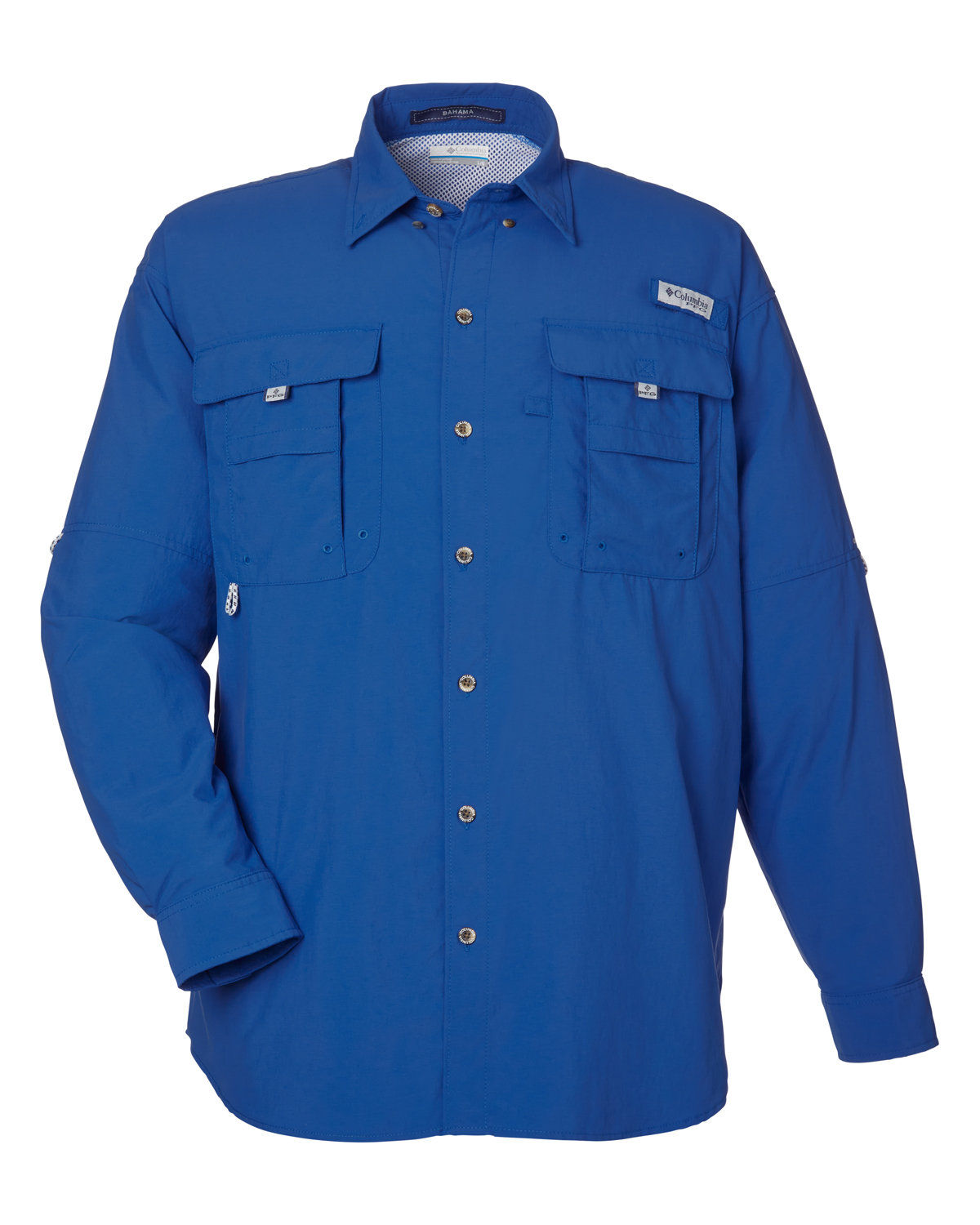 Columbia Mens Bahama Long Sleeve Shirt in Vivid Blue