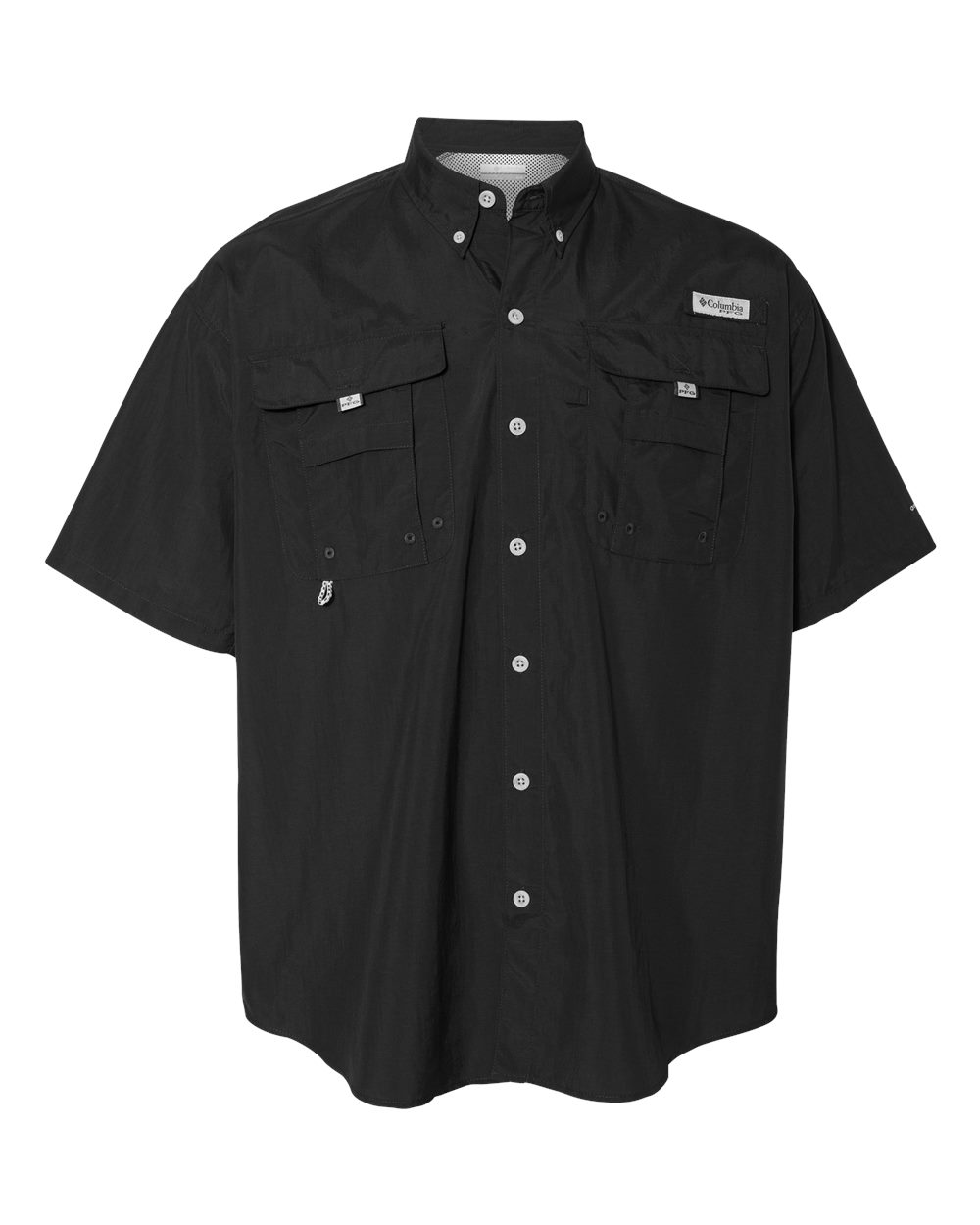 Columbia Mens Bahama Short Sleeve Shirt in Black