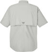 Am image of a Custom Columbia Mens Bahama Short Sleeve Shirt in Cool Grey!