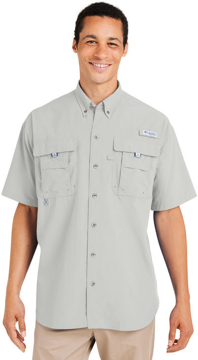 An image of a Custom Columbia Mens Bahama Short Sleeve Shirt!