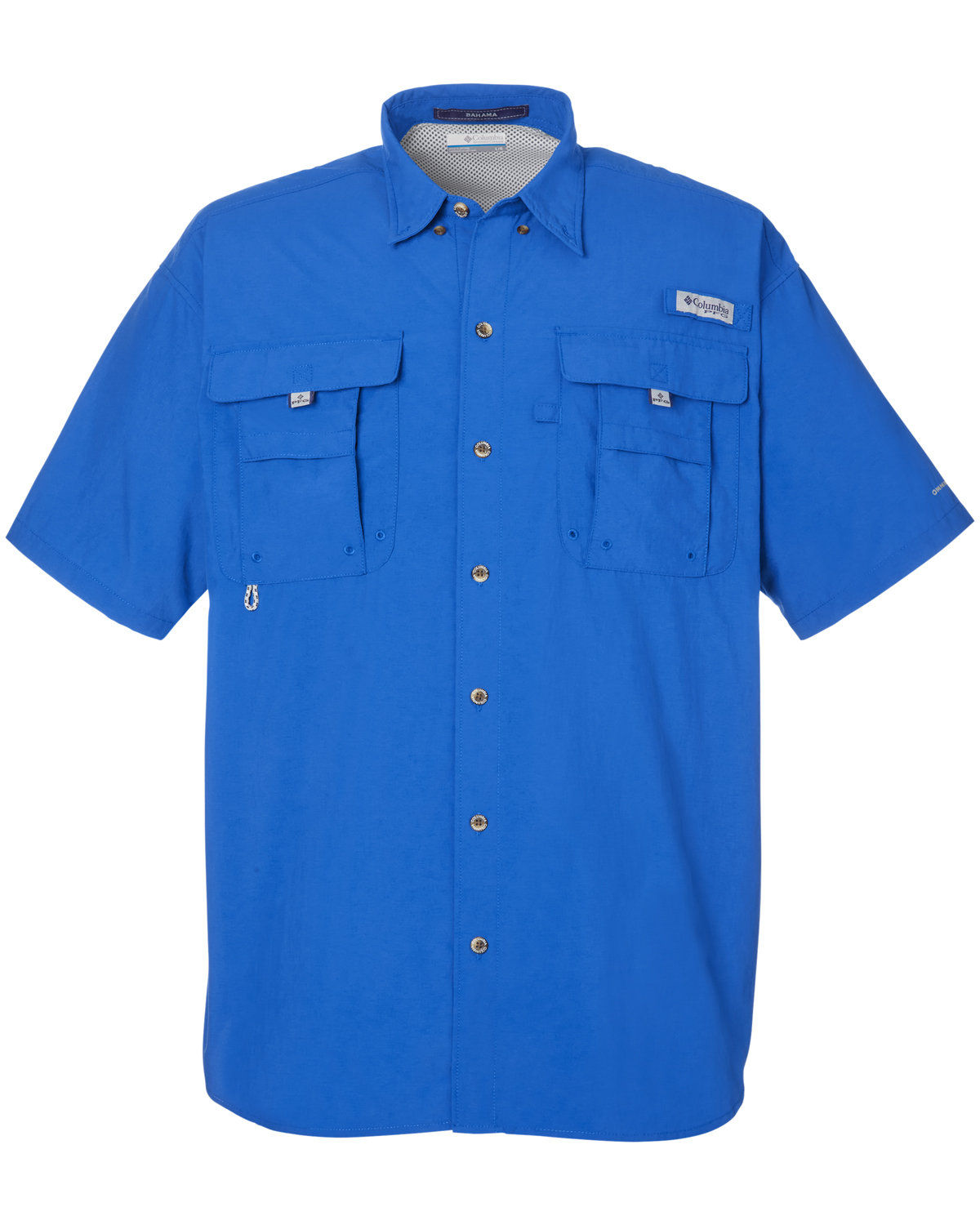 Columbia Mens Bahama Short Sleeve Shirt in Vivid Blue