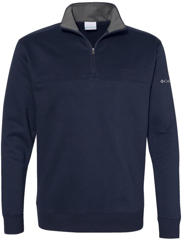 Am image of a Custom Columbia Mens Hart Mountain V2 Half Zip in Collegiate Navy!