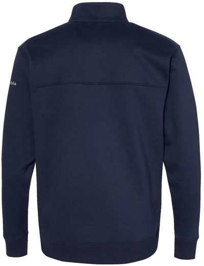 Am image of a Custom Columbia Mens Hart Mountain V2 Half Zip in Collegiate Navy!