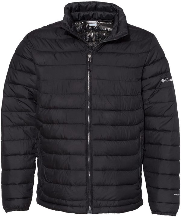 Am image of a Custom Columbia Mens Powder Lite V2 Jacket in Black!