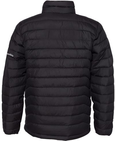 Am image of a Custom Columbia Mens Powder Lite V2 Jacket in Black!