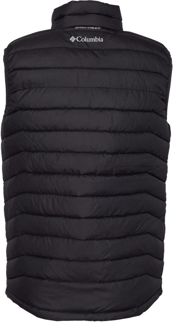 Am image of a Custom Columbia Mens Powder Lite V2 Vest in Black!
