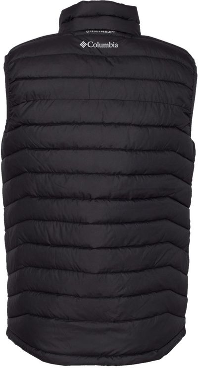 Am image of a Custom Columbia Mens Powder Lite V2 Vest in Black!