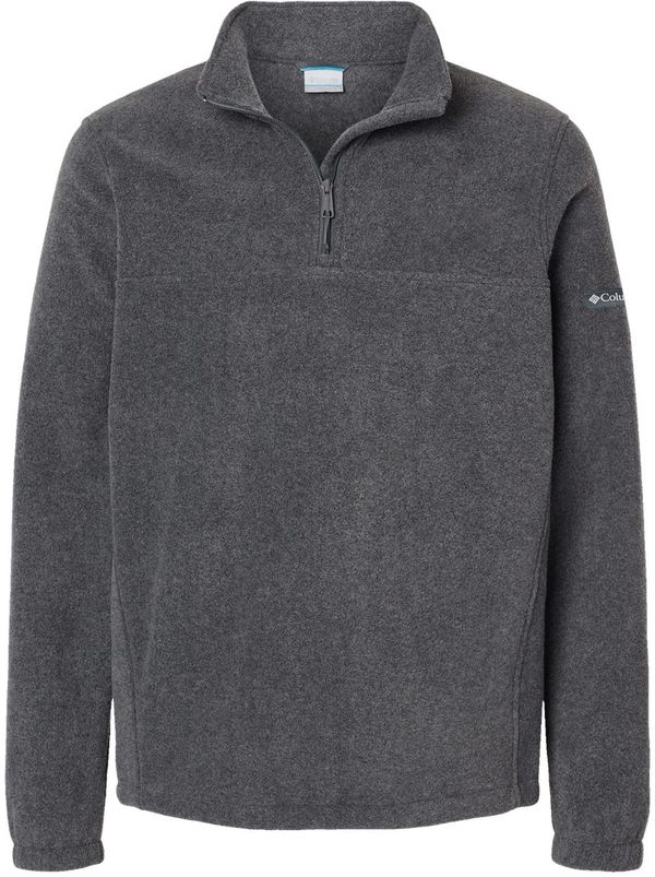 Am image of a Custom Columbia Mens Steens Mountain Half Zip in Charcoal Heather!
