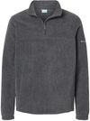 Am image of a Custom Columbia Mens Steens Mountain Half Zip in Charcoal Heather!
